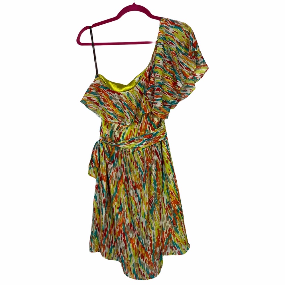 Laundry By Design Ruffled One Shoulder Mini Dress - Picture 3 of 11